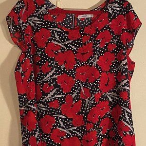 Ricki's Floral Print Short Sleeve Blouse